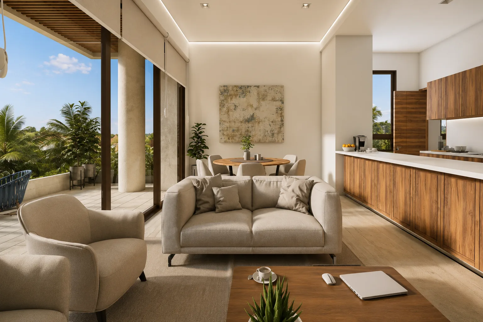 Departamento familiar disponible en Isla Blanca Residences Cancún